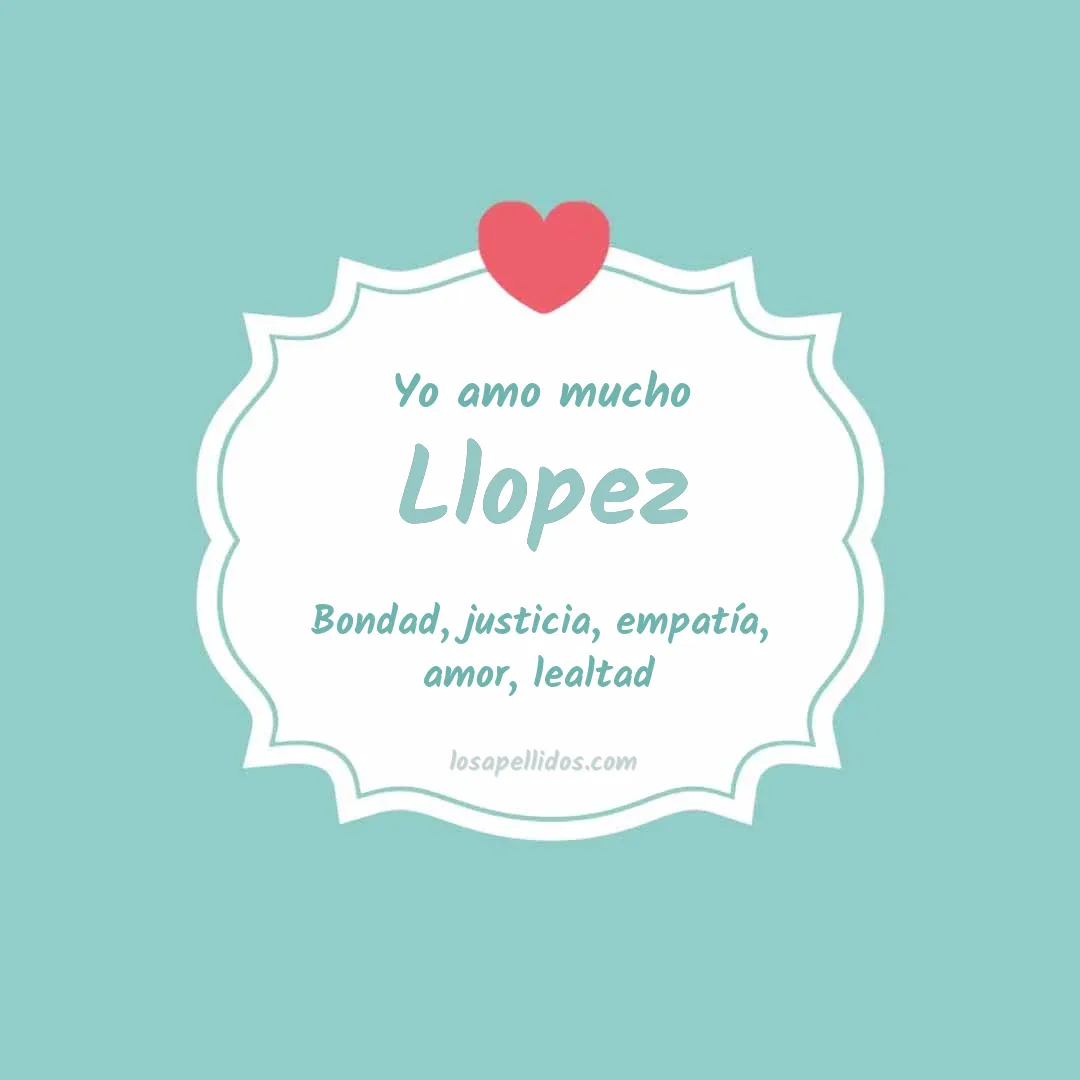 Yo amo mucho Llopez