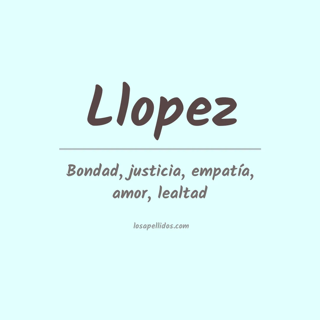 Apellido Llopez