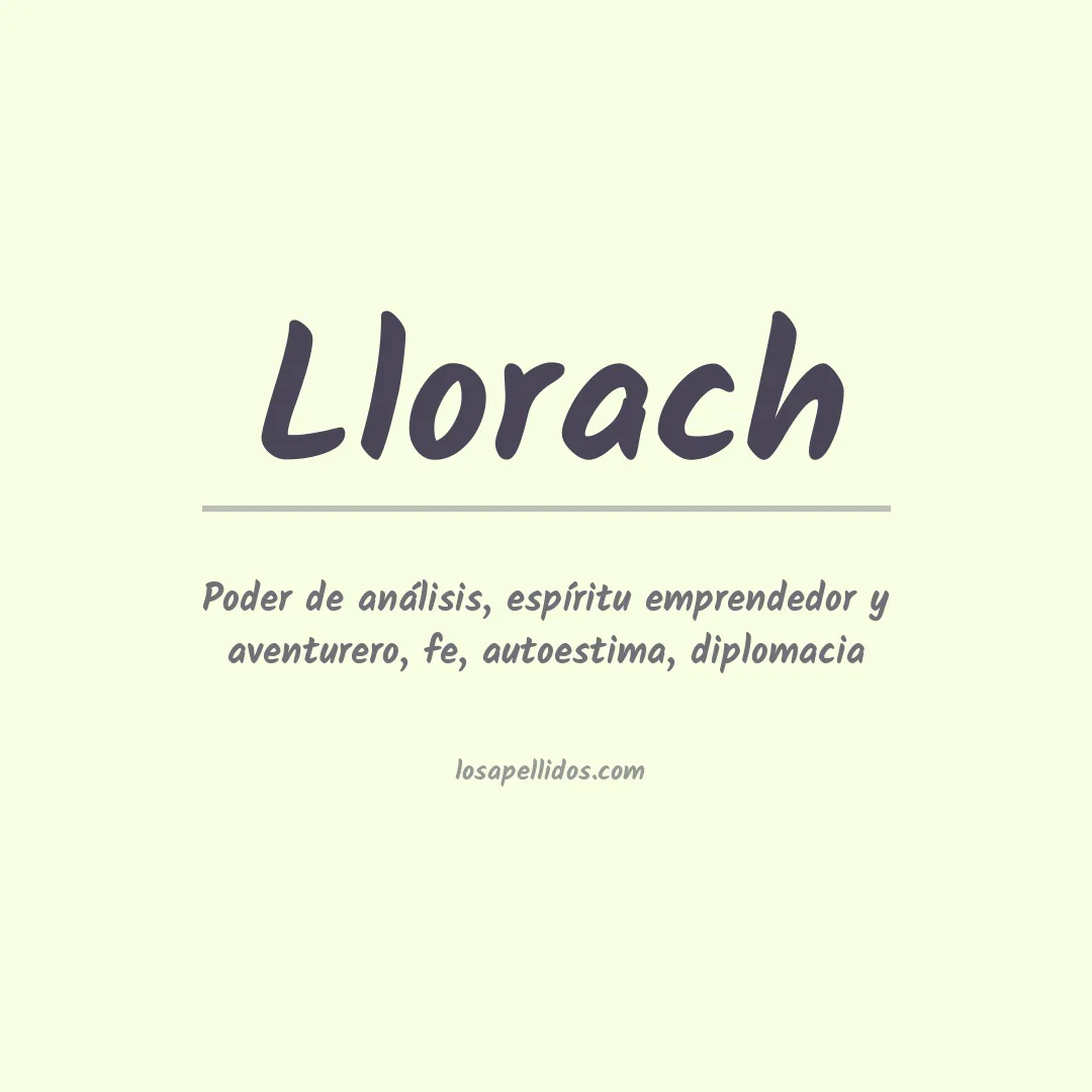Apellido Llorach