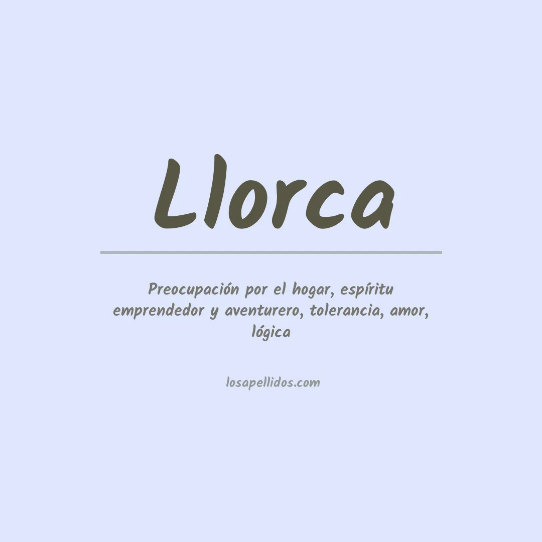 Apellido Llorca
