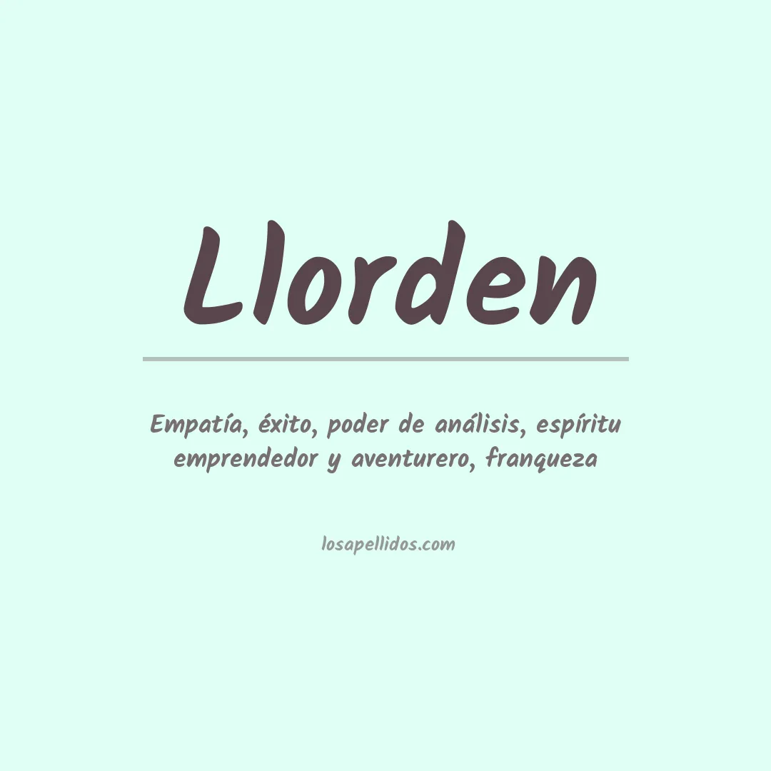 Apellido Llorden