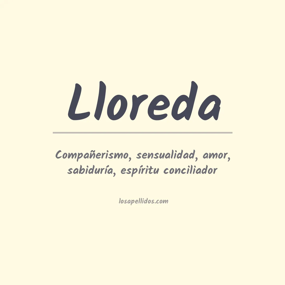 Apellido Lloreda