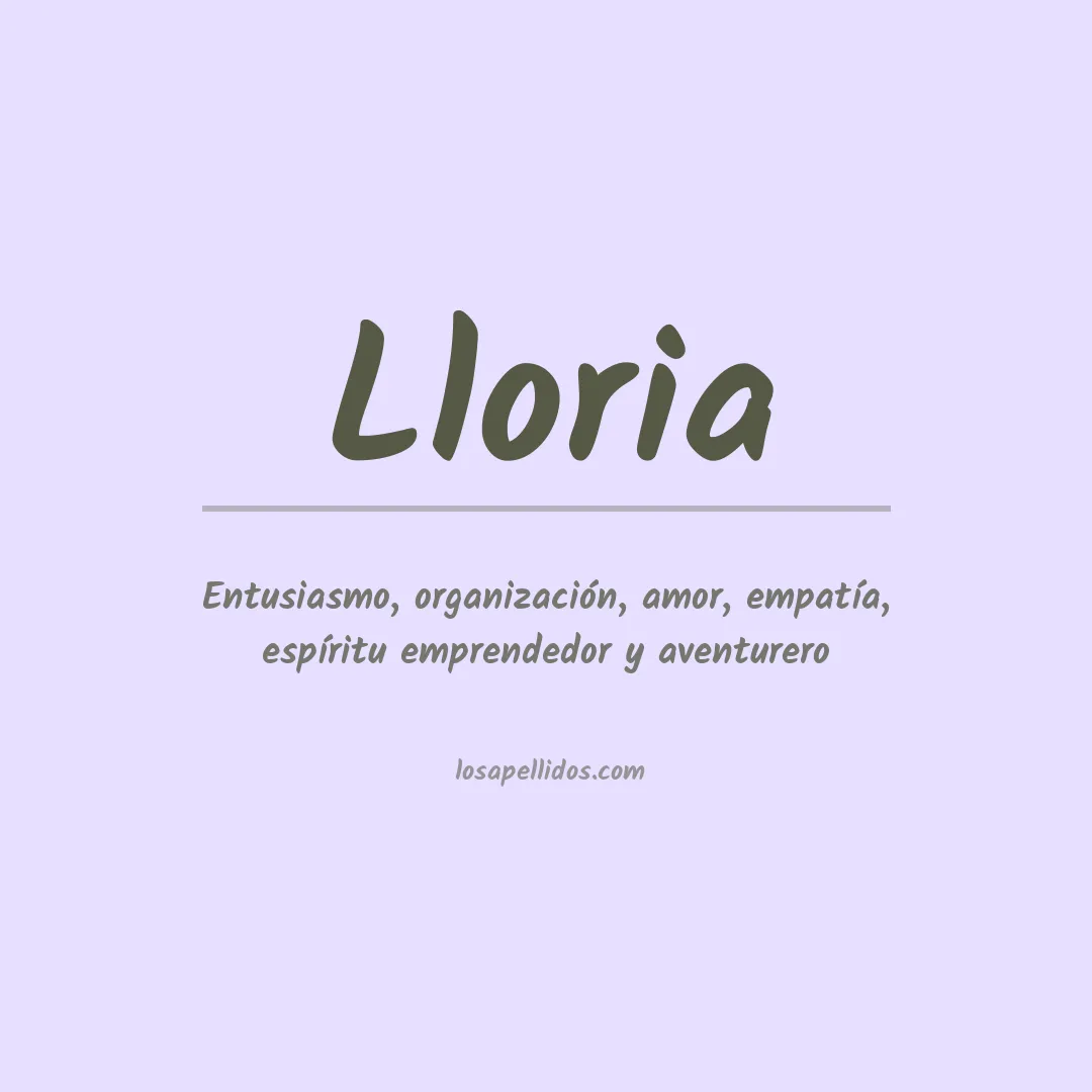 Apellido Lloria