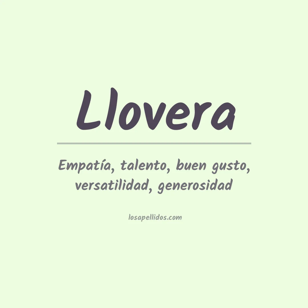 Apellido Llovera