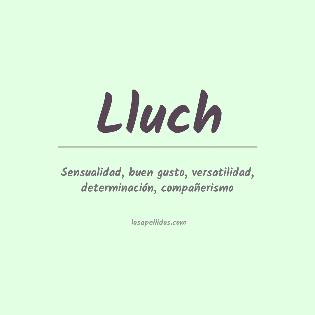 Apellido Lluch