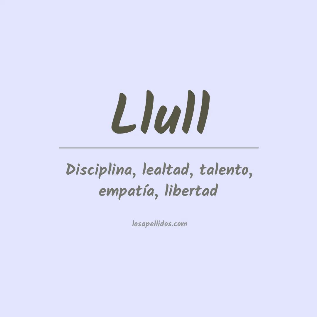 Apellido Llull