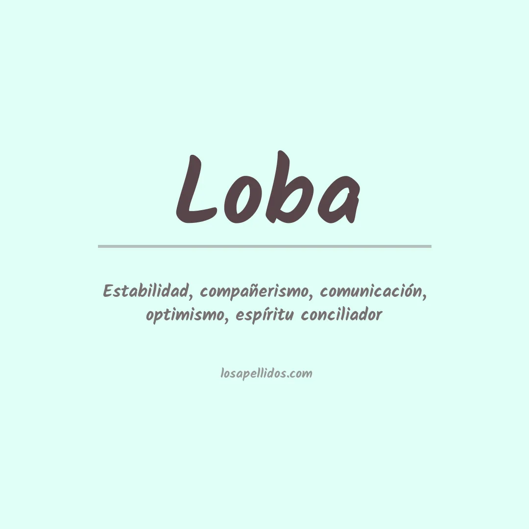 Apellido Loba