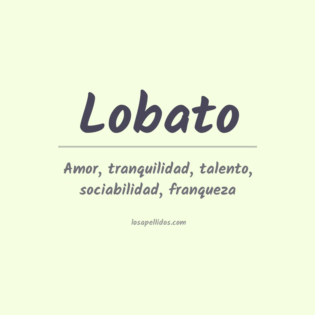 Apellido Lobato