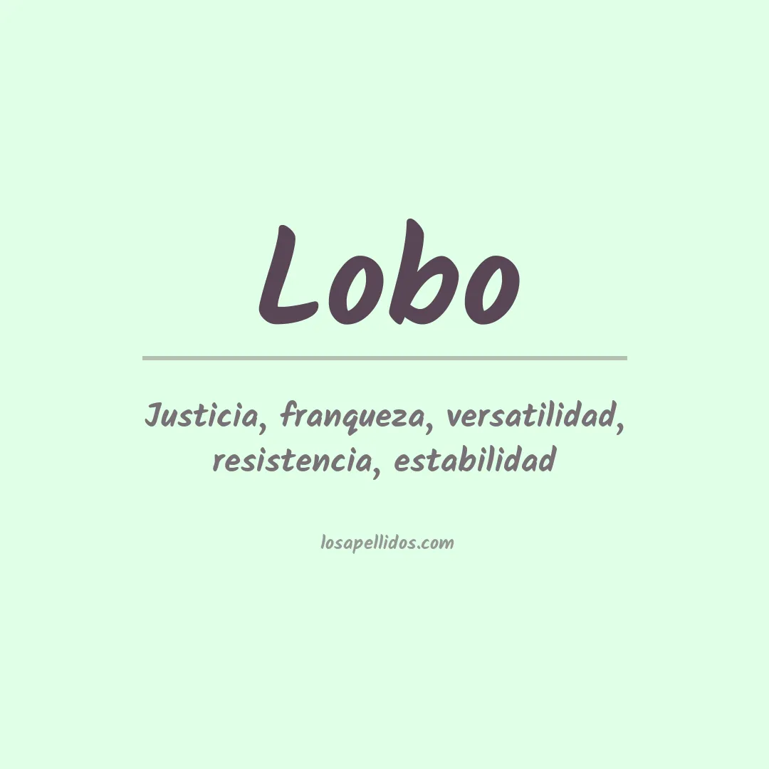 Apellido Lobo