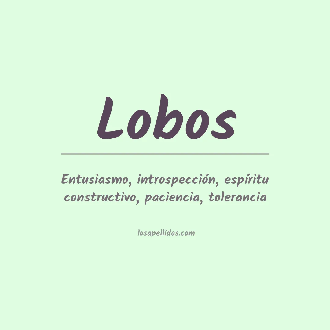 Apellido Lobos