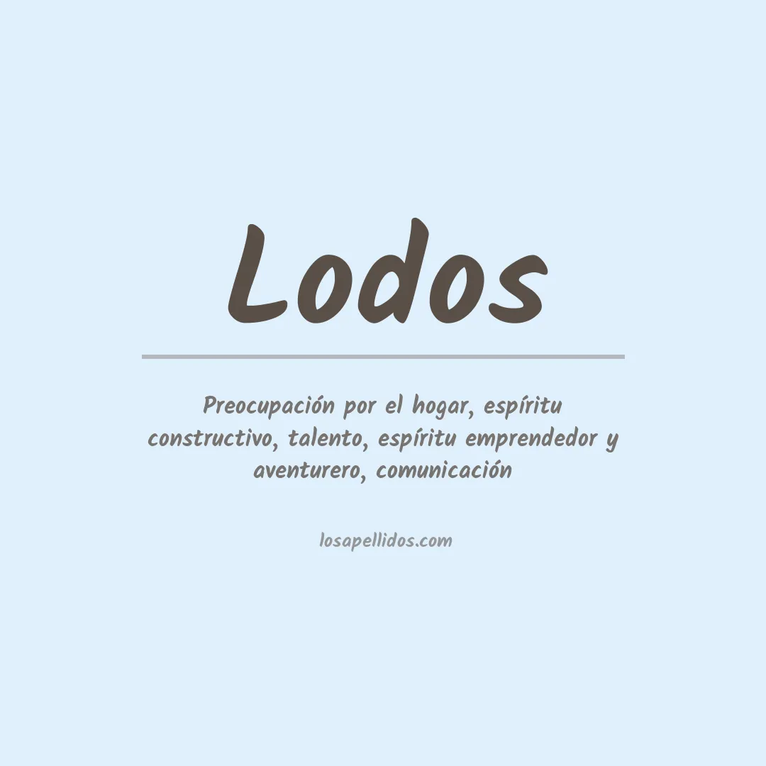 Apellido Lodos