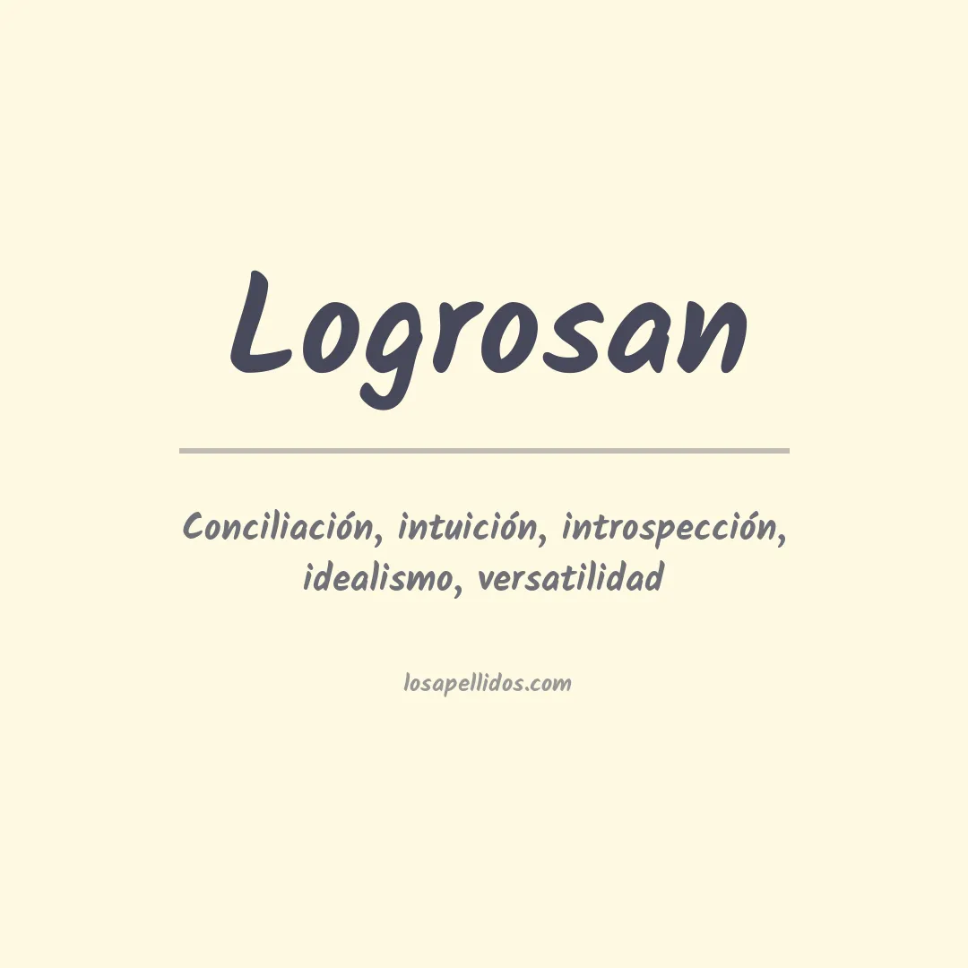 Significado del Apellido Logrosan