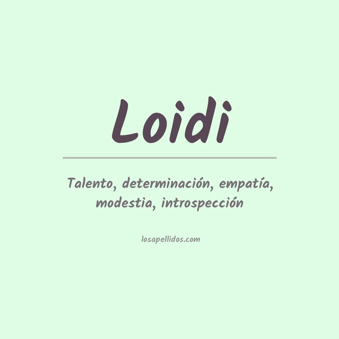 Apellido Loidi
