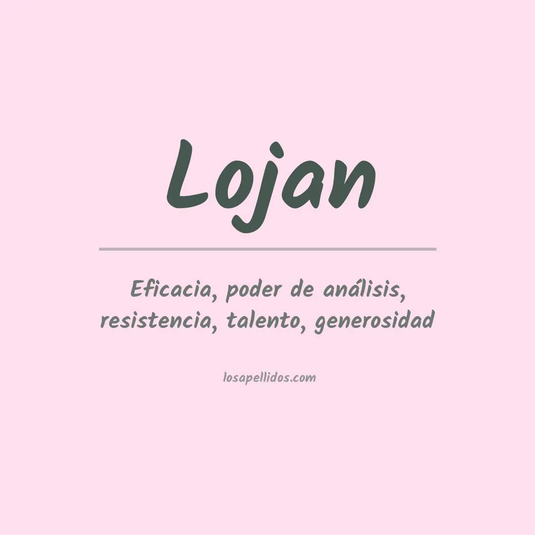 Apellido Lojan