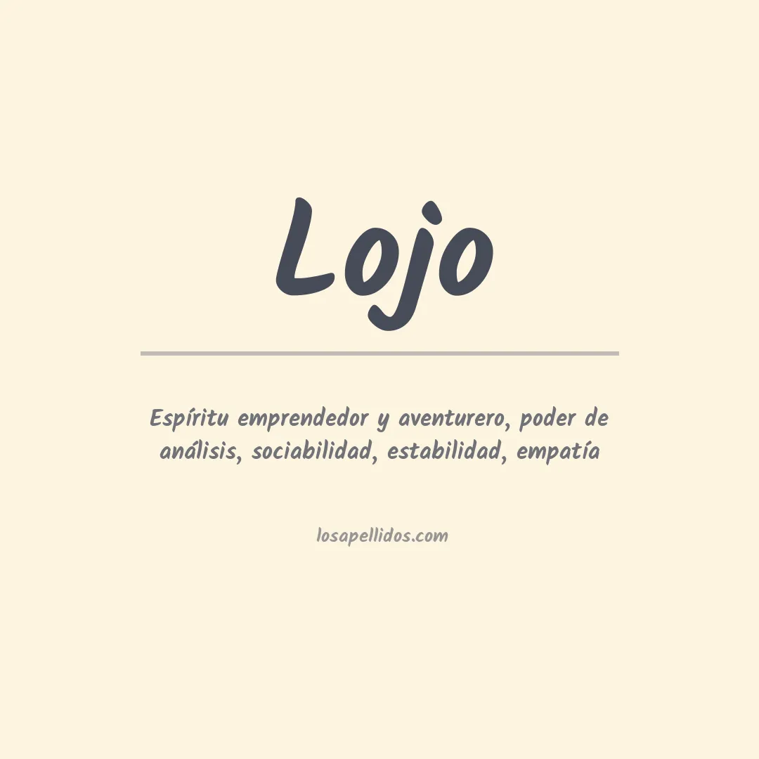 Apellido Lojo