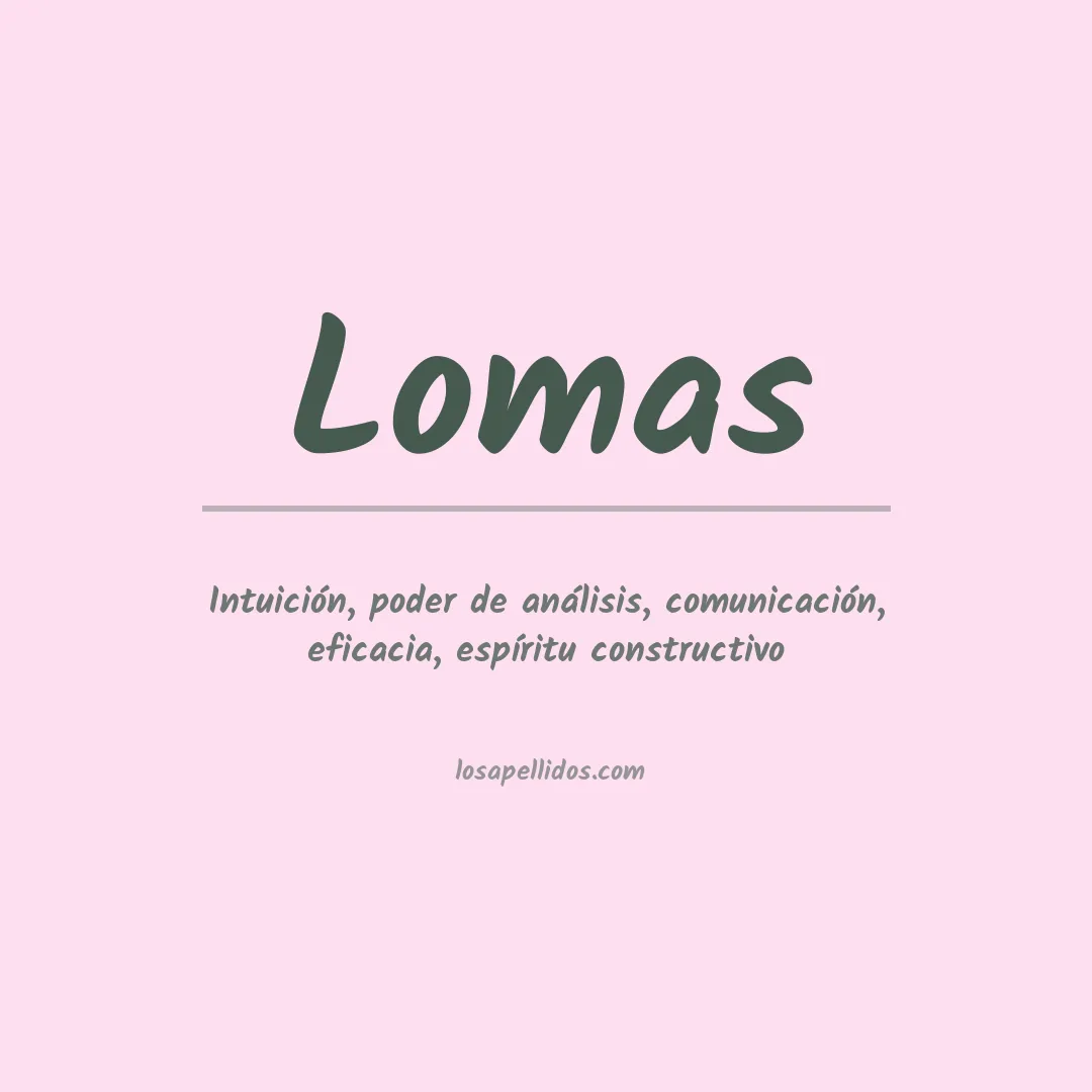 Apellido Lomas