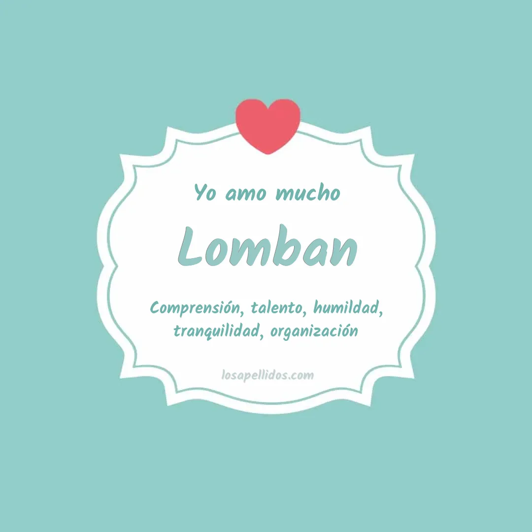 Yo amo mucho Lomban