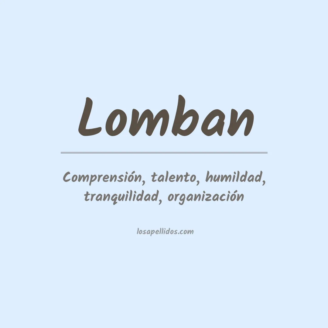 Apellido Lomban
