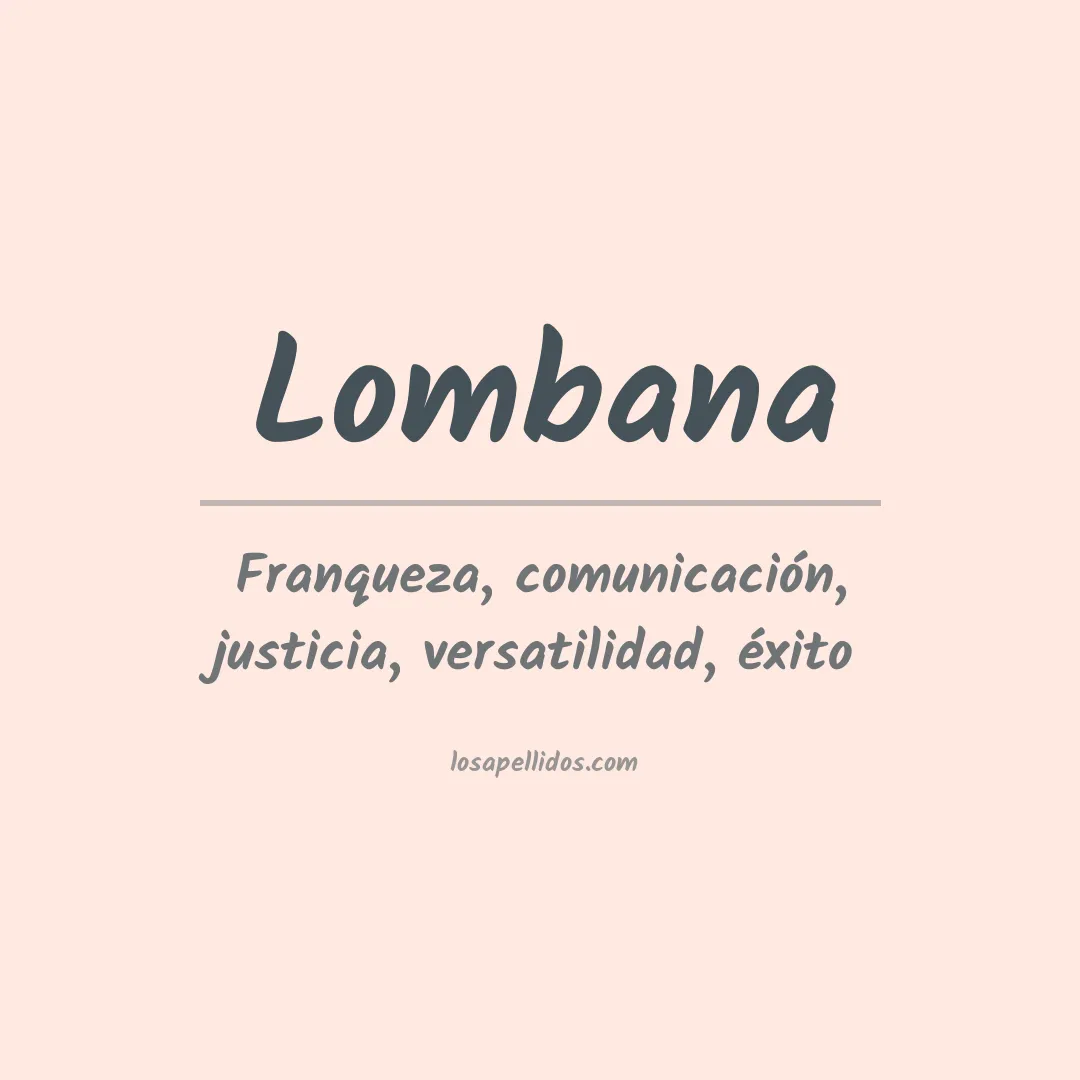 Apellido Lombana