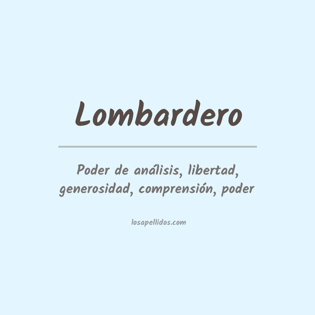Apellido Lombardero