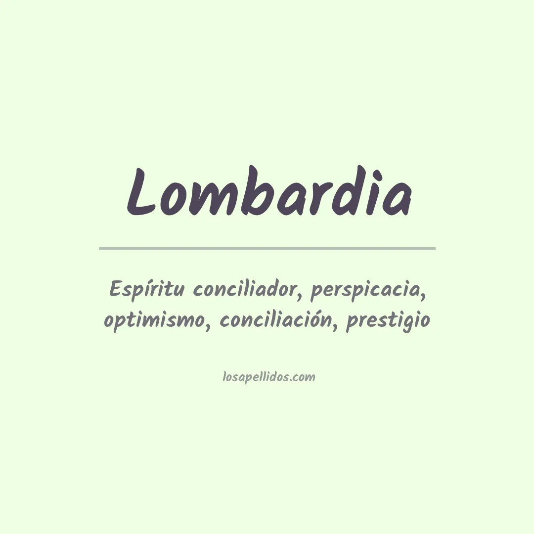 Apellido Lombardia