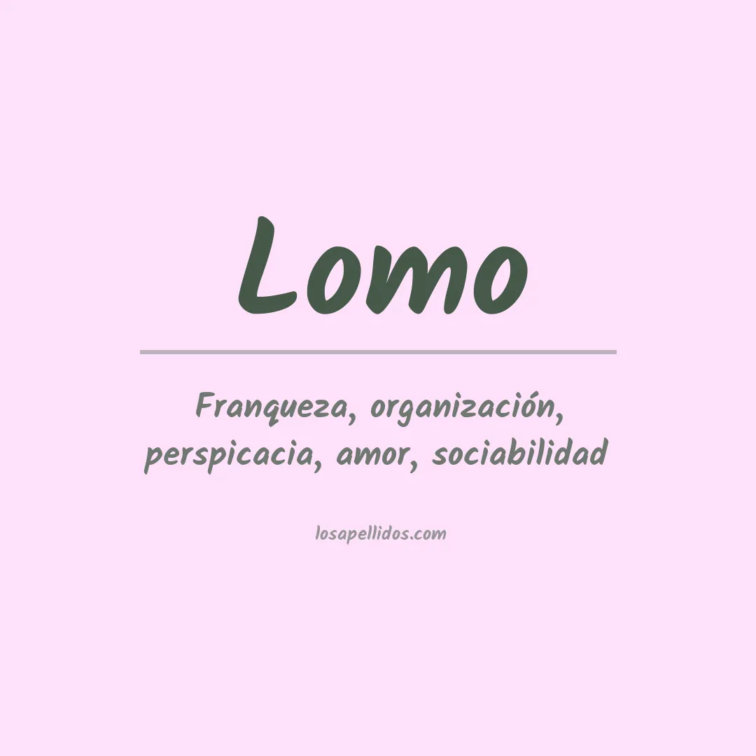 Apellido Lomo