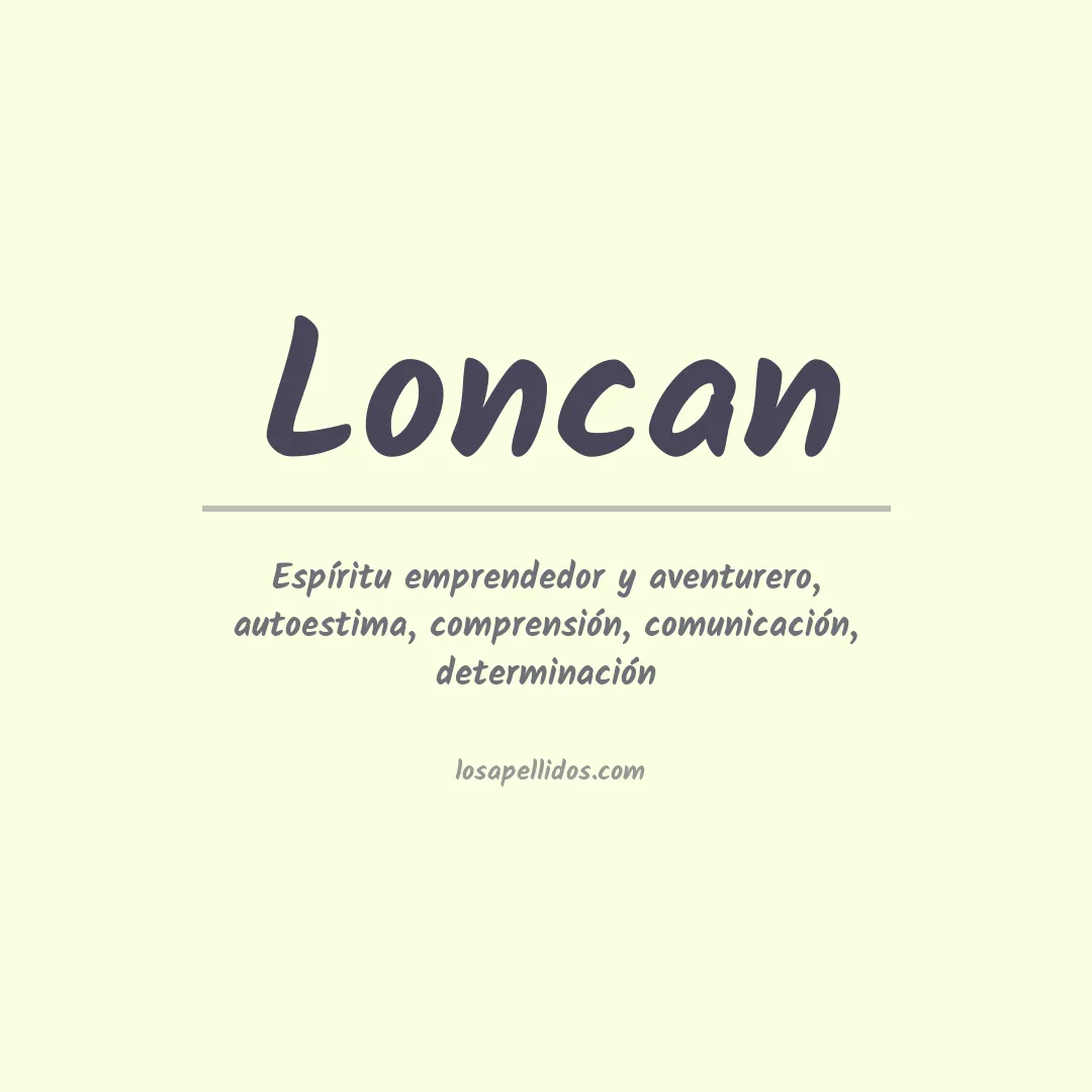 Apellido Loncan
