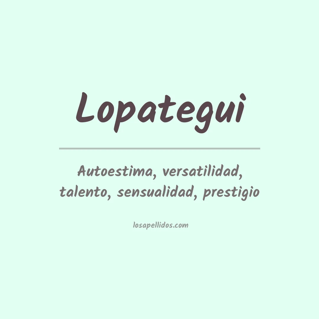 Apellido Lopategui