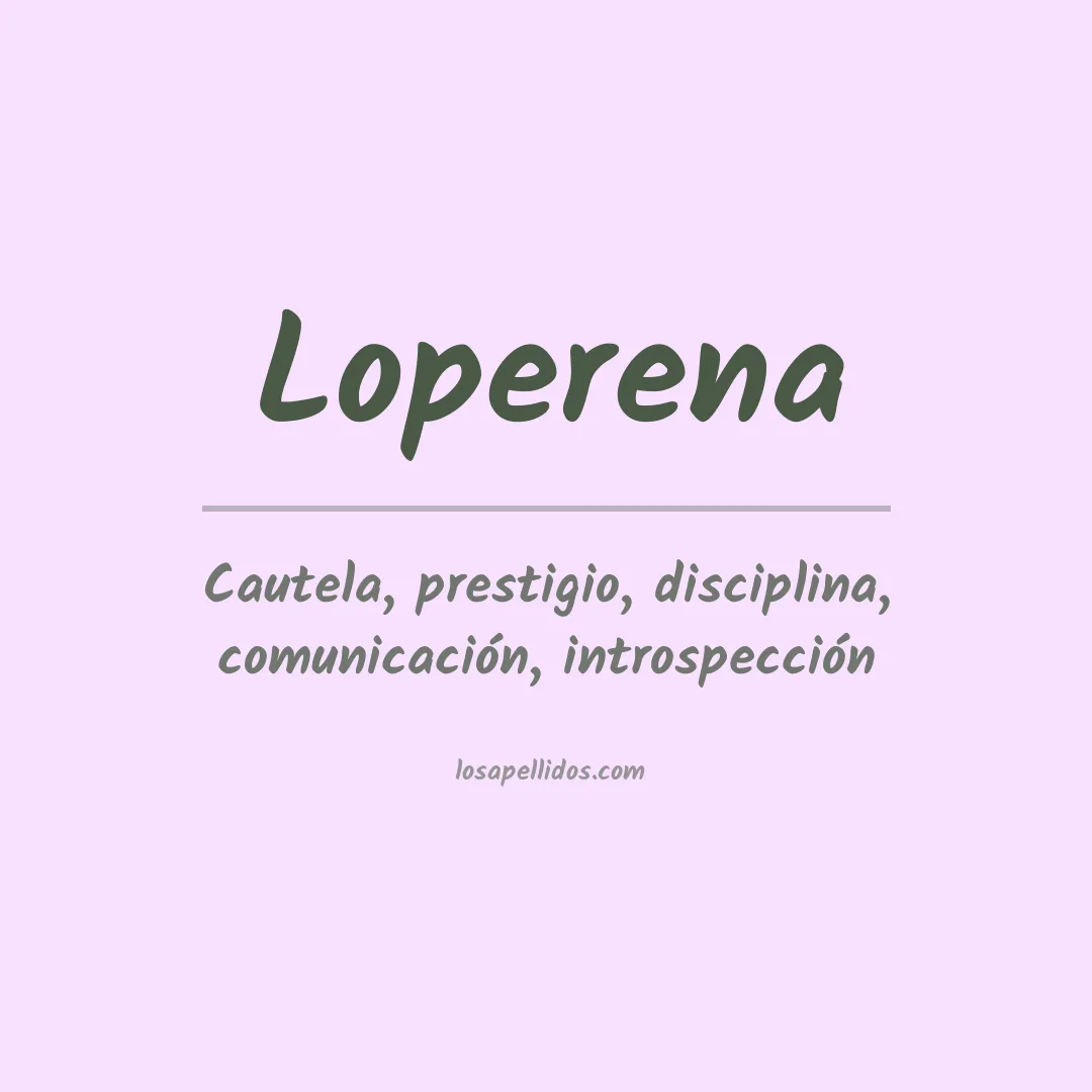 Apellido Loperena