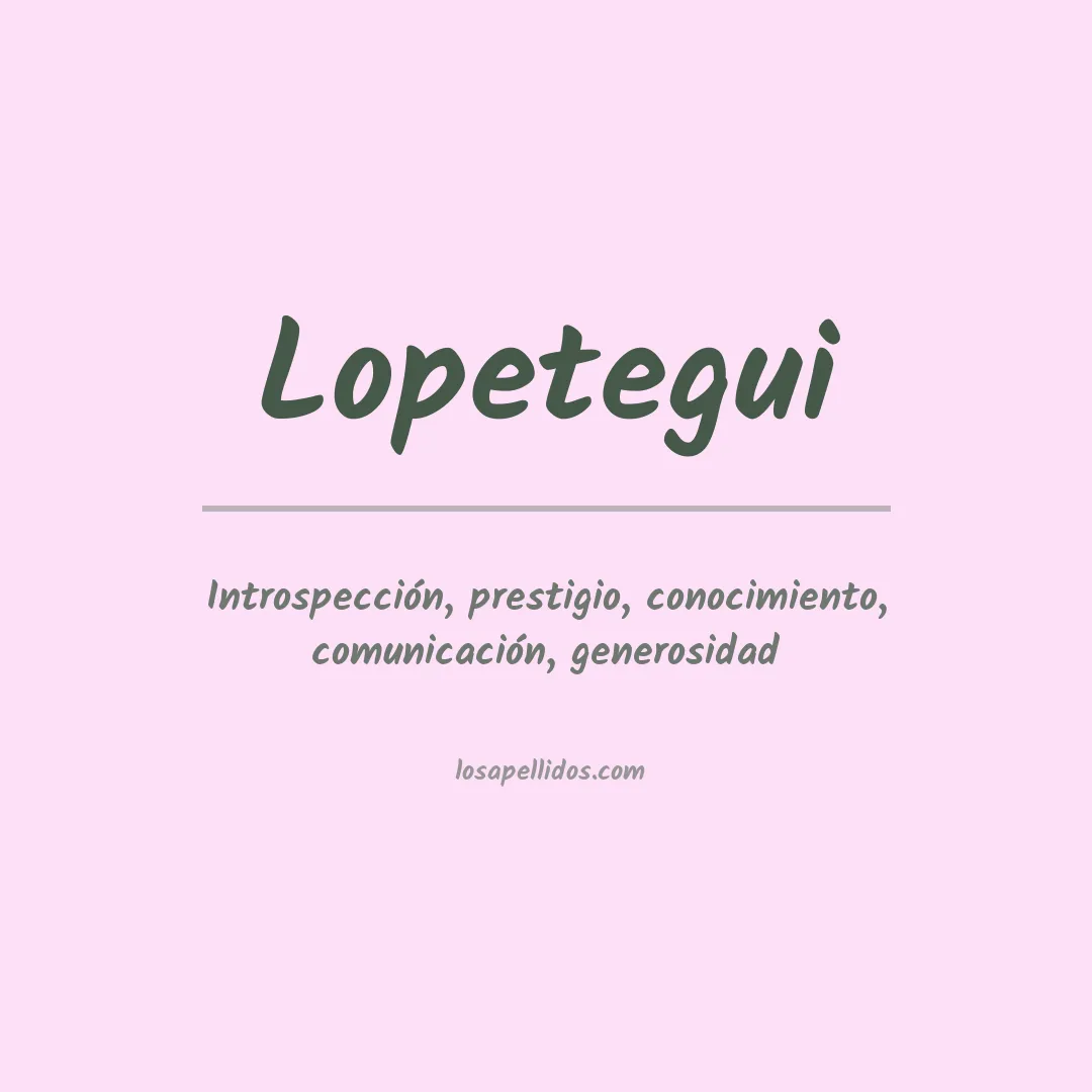 Apellido Lopetegui