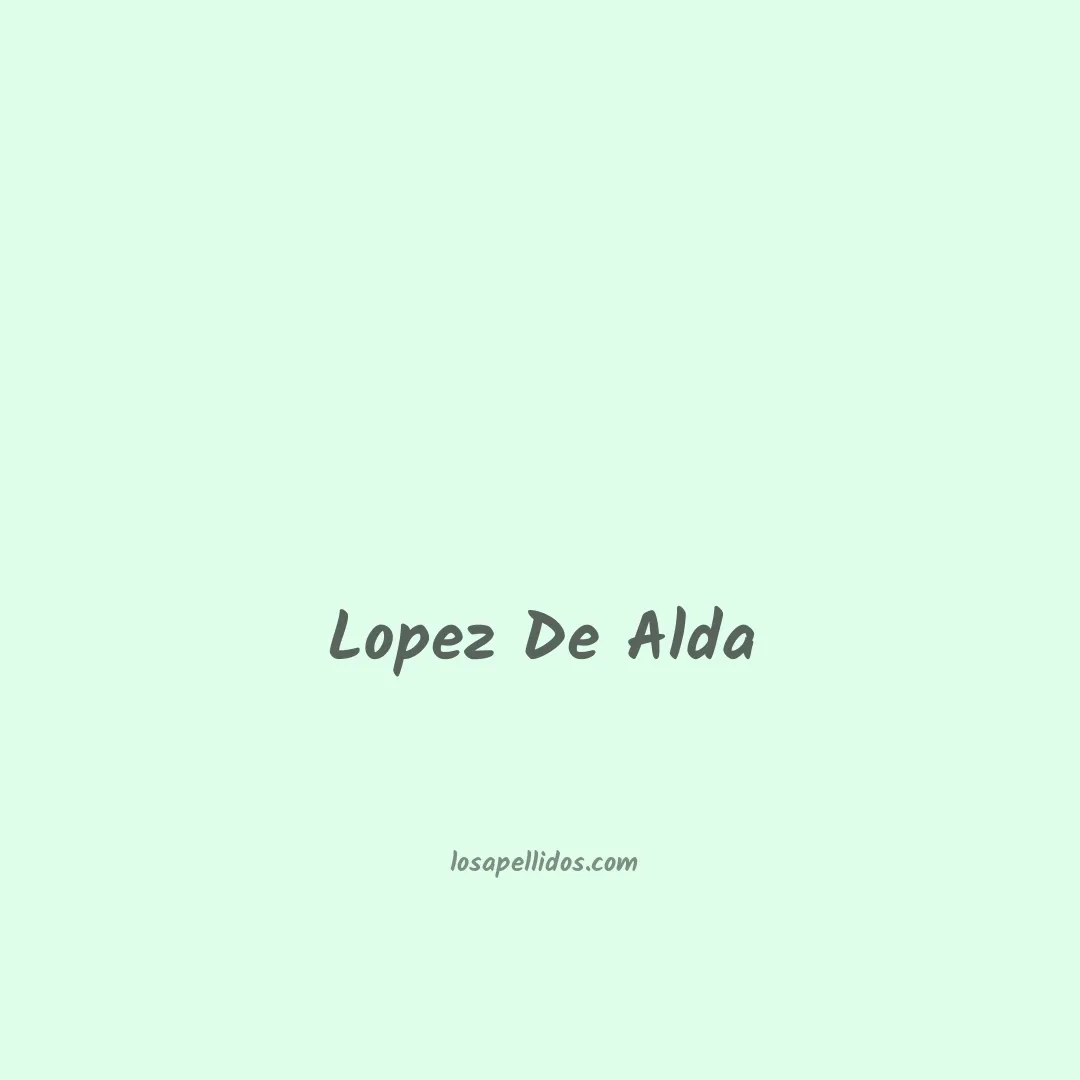 Lopez de alda en chino