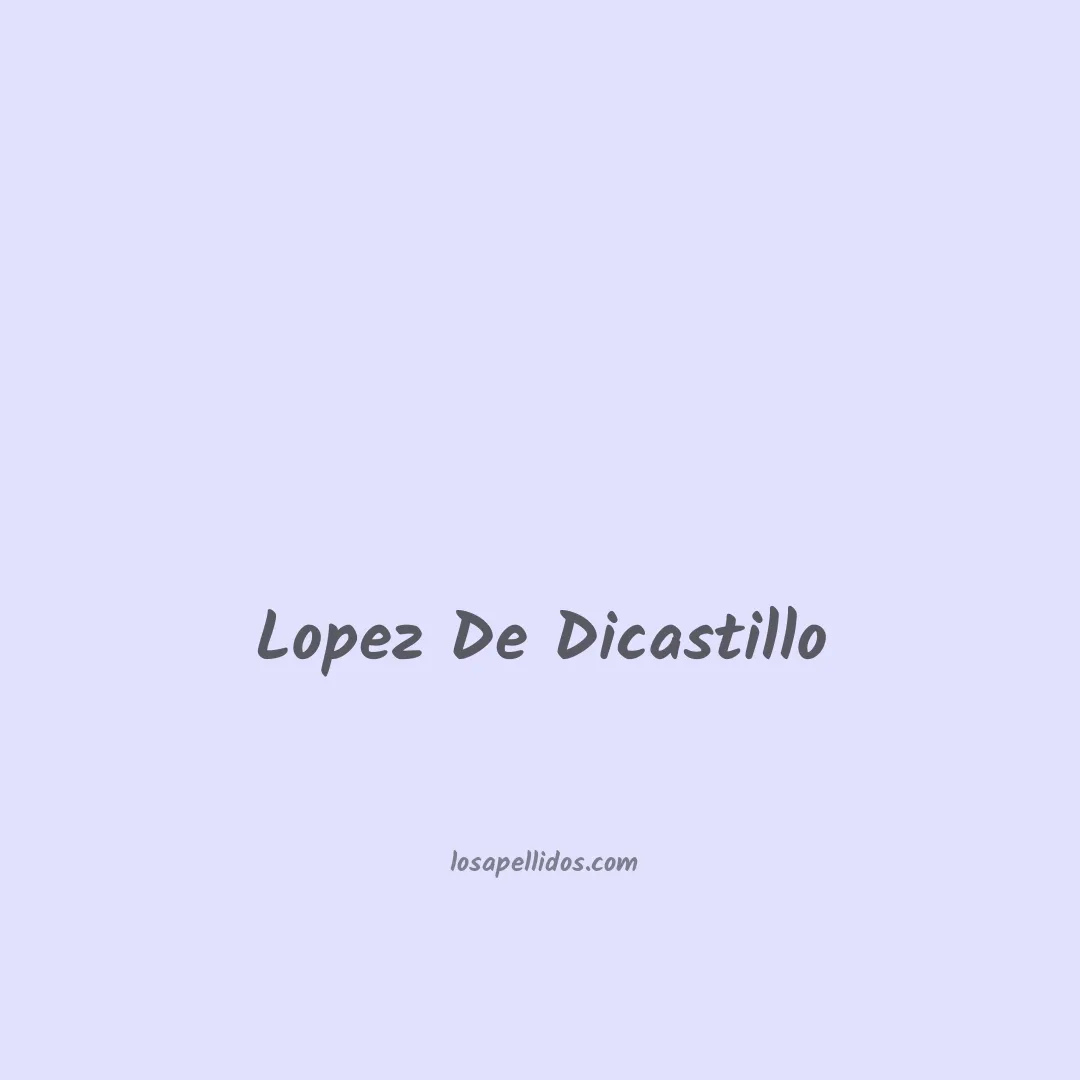 Lopez de dicastillo en chino