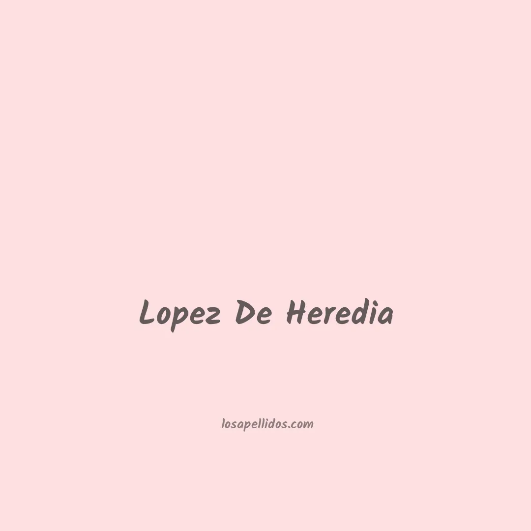Lopez de heredia en chino