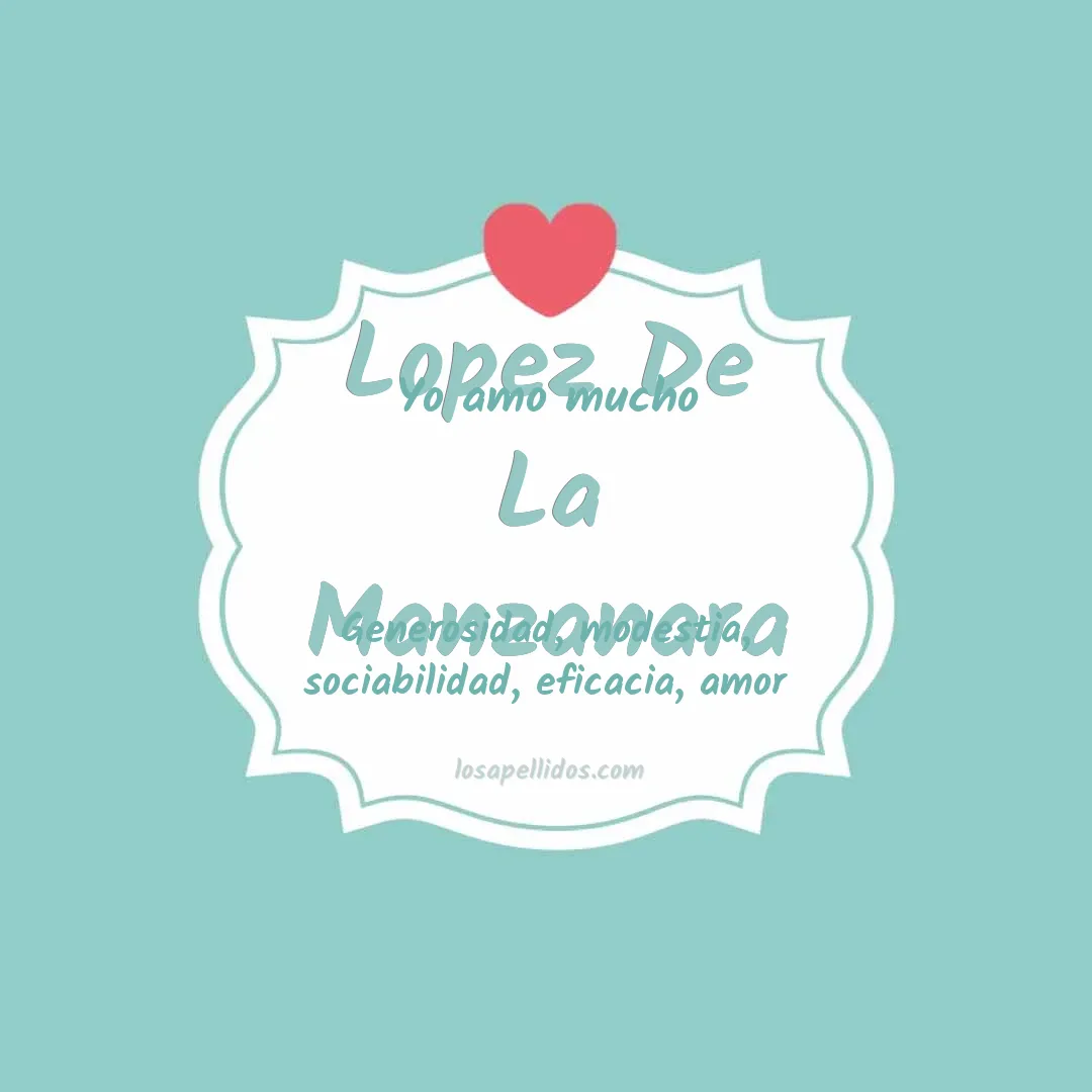 Yo amo mucho Lopez de la manzanara