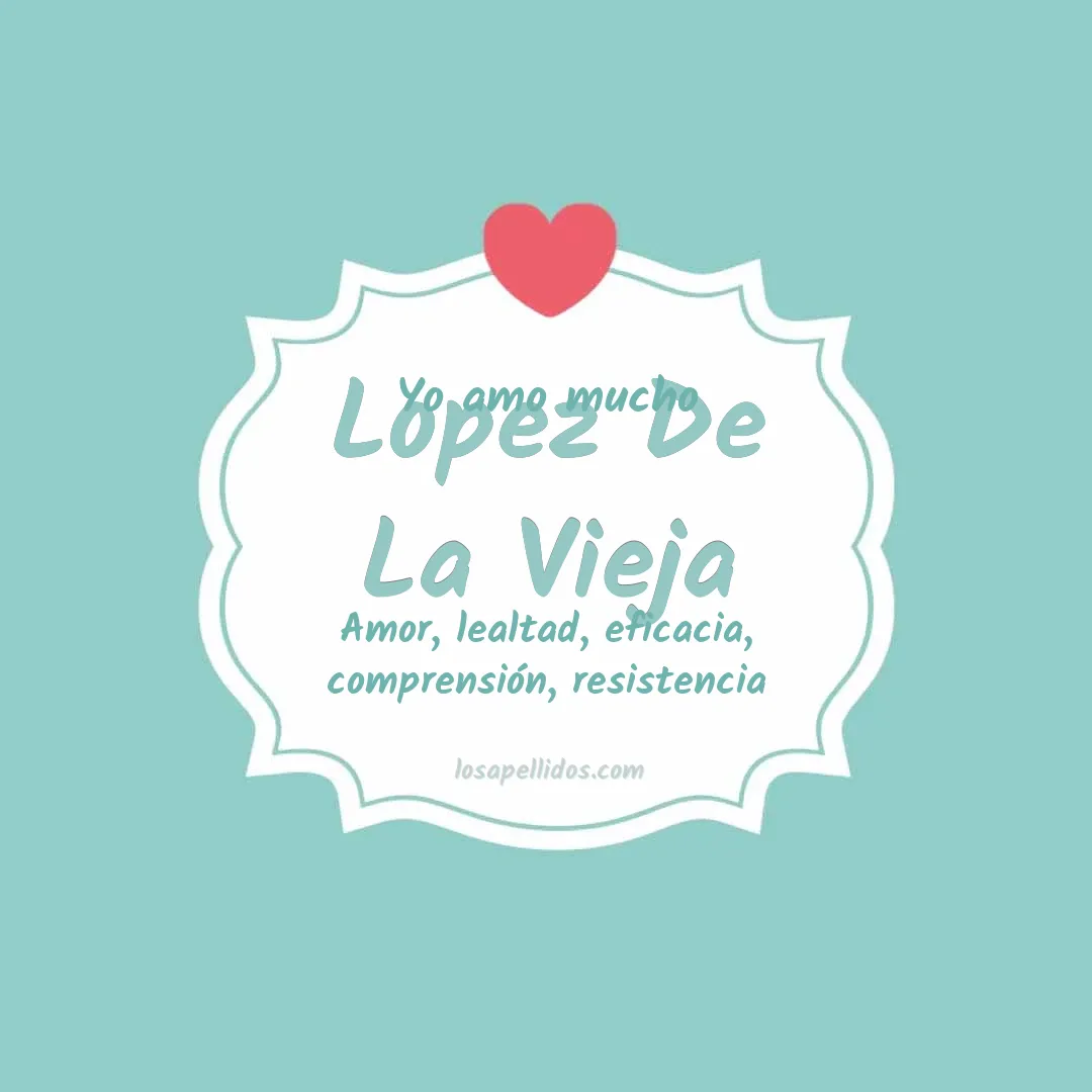 Yo amo mucho Lopez de la vieja