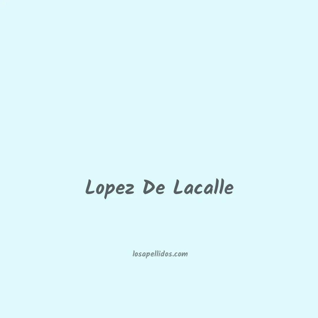 Lopez de lacalle en chino
