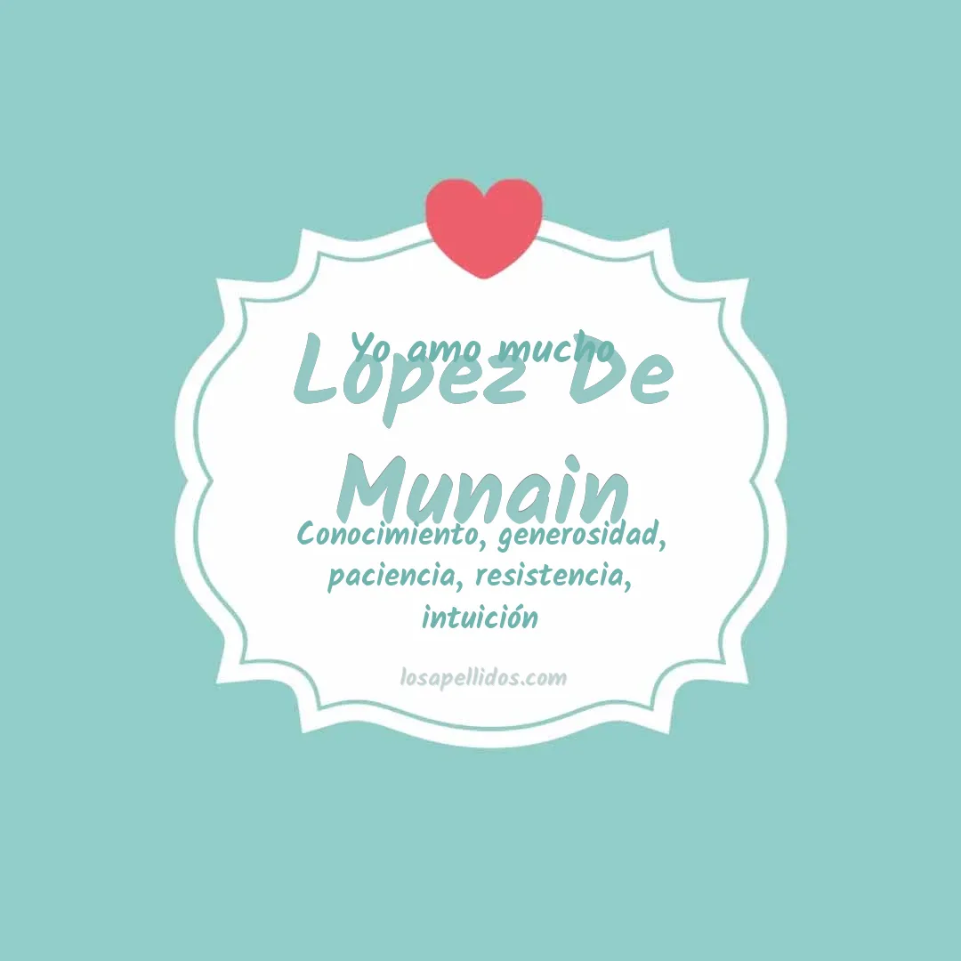 Yo amo mucho Lopez de munain