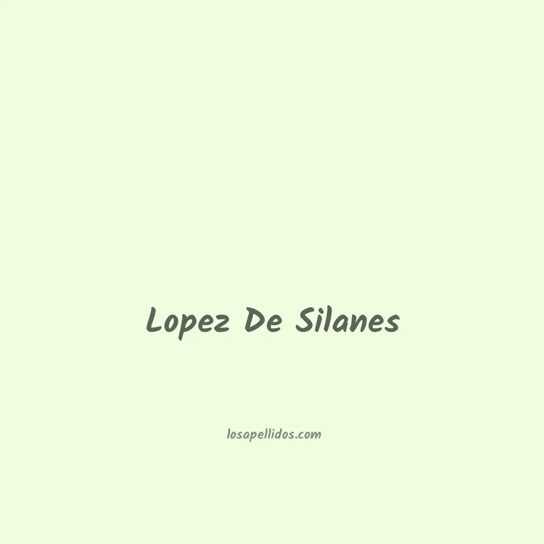 Lopez de silanes en chino