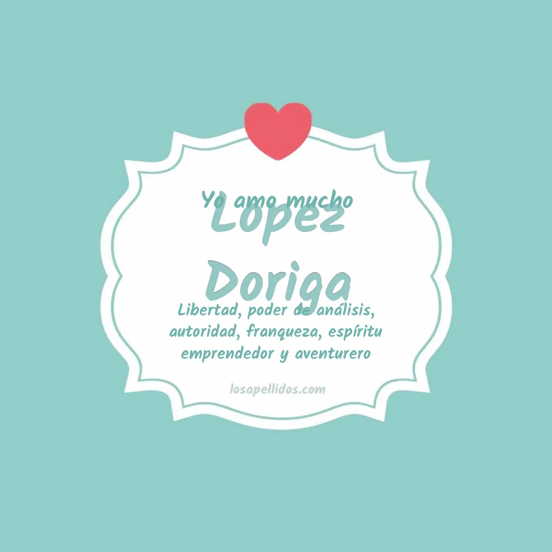 Yo amo mucho Lopez doriga