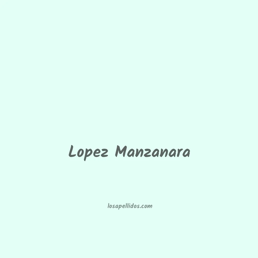 Lopez manzanara en chino