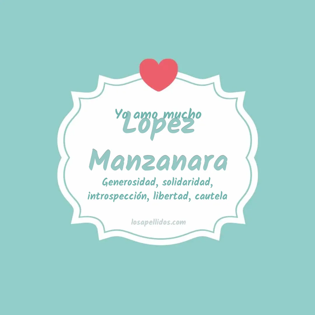 Yo amo mucho Lopez manzanara