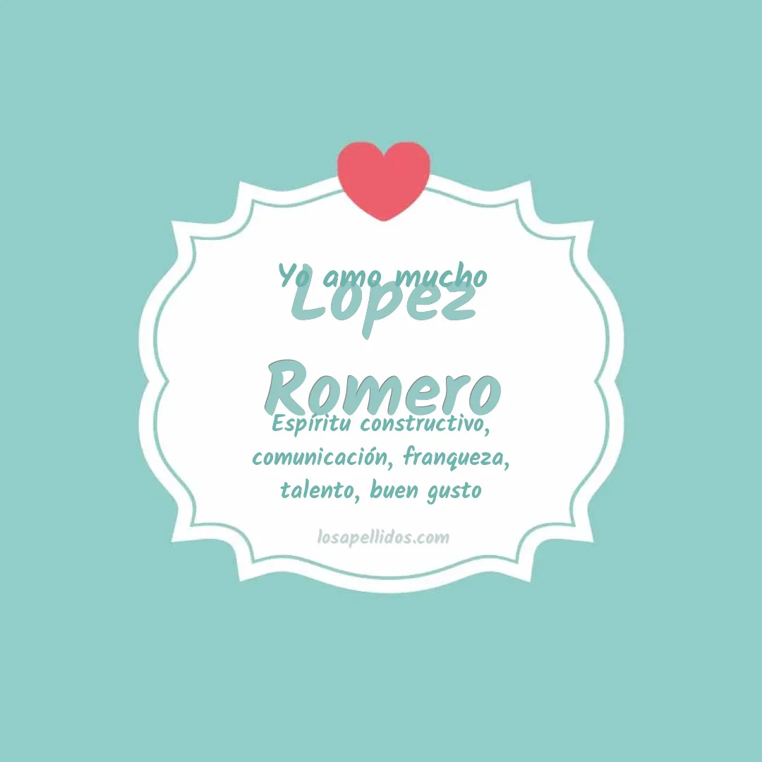 Yo amo mucho Lopez romero