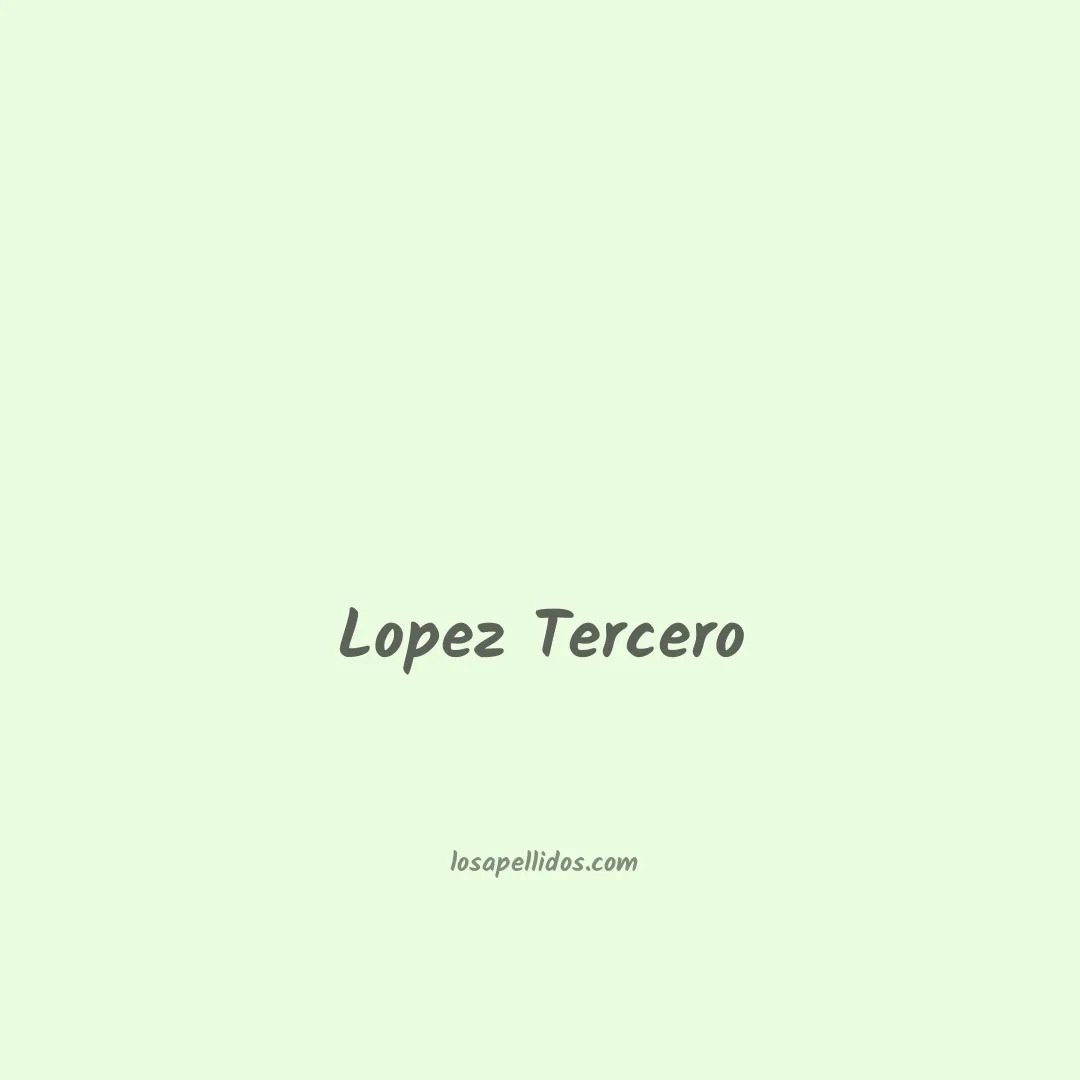 Lopez tercero en chino
