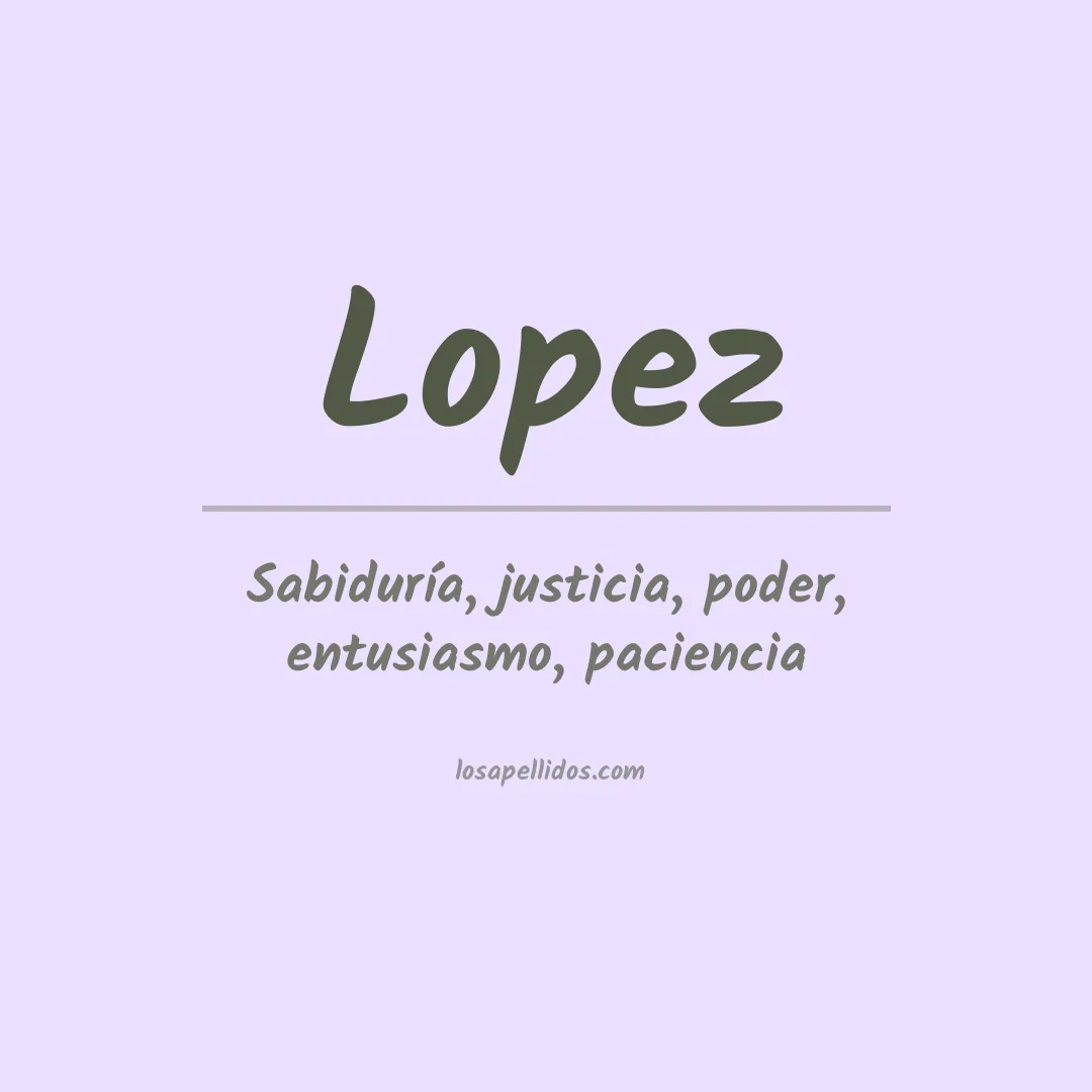 Apellido López