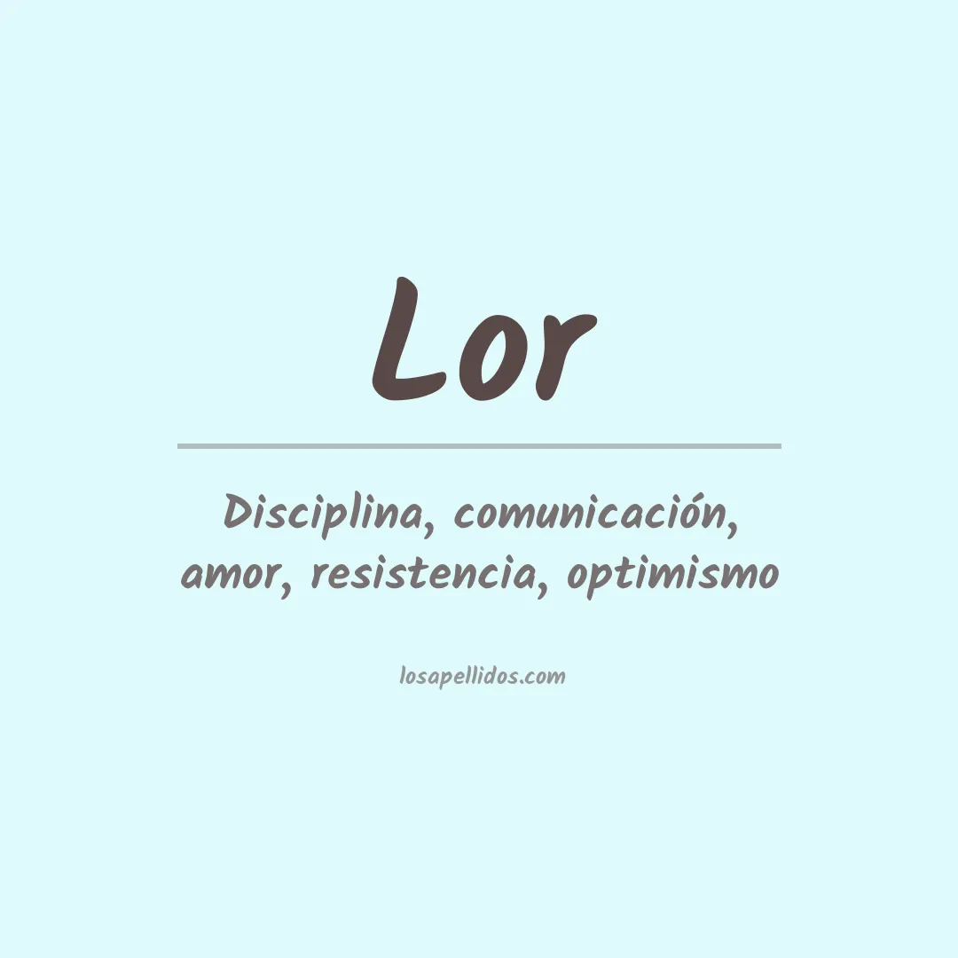 Apellido Lor