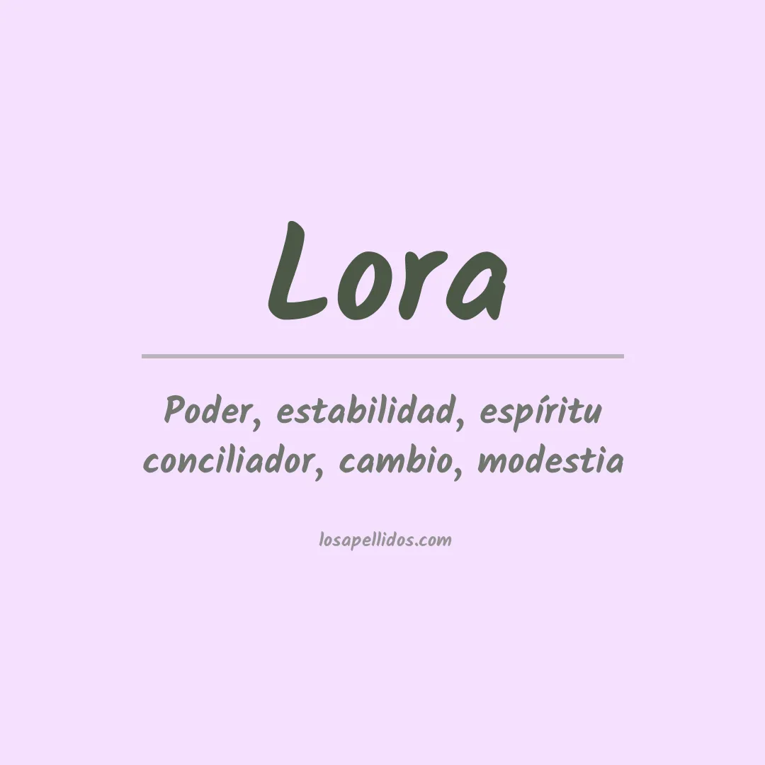 Apellido Lora