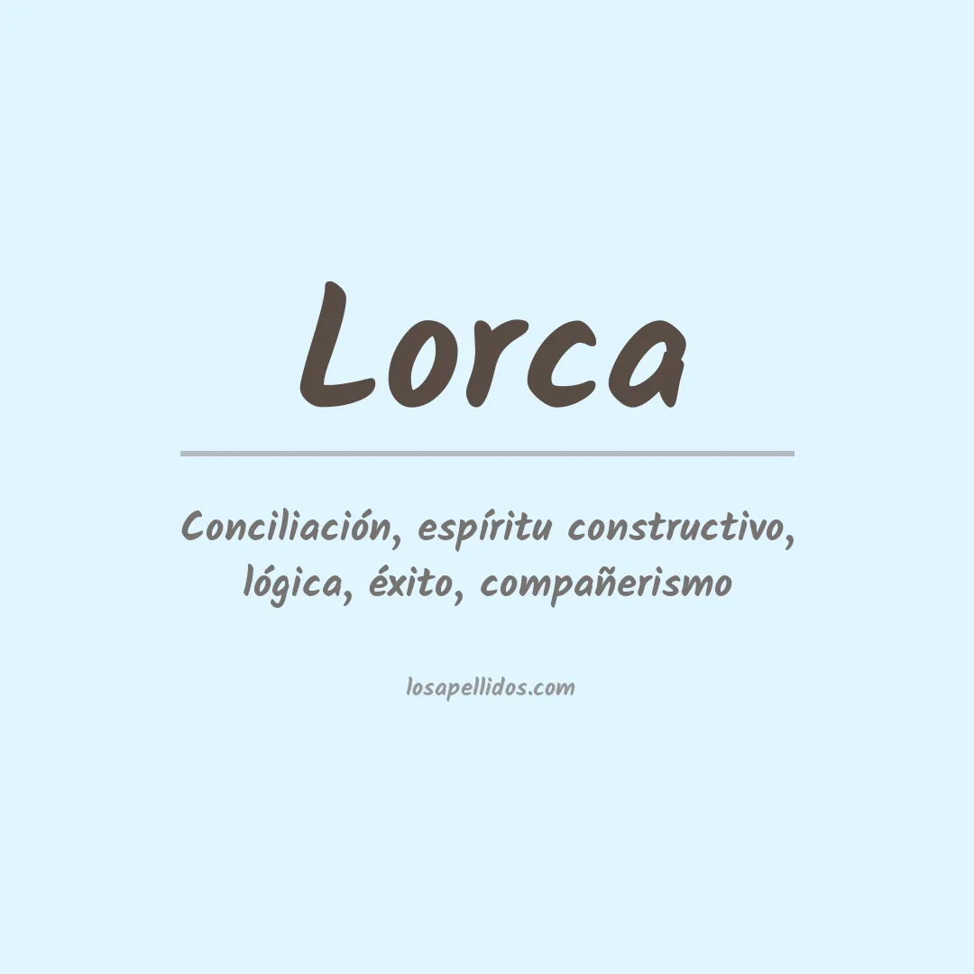 Apellido Lorca