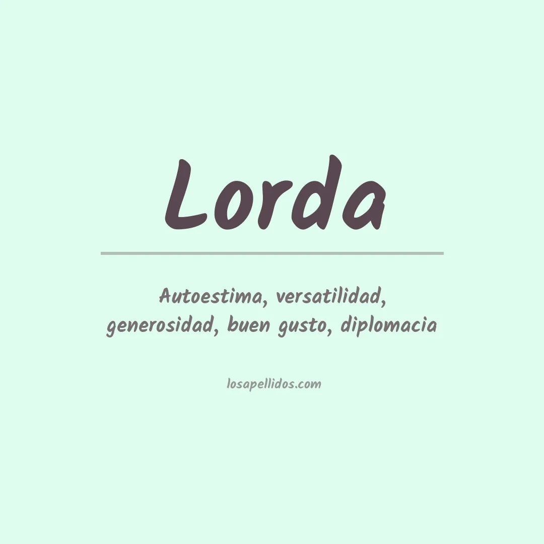 Apellido Lorda