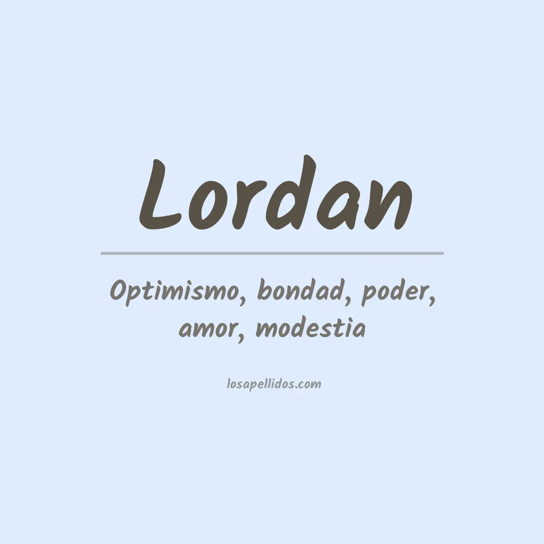 Apellido Lordan
