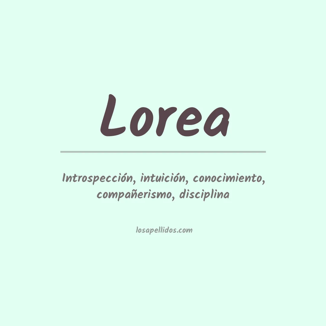 Apellido Lorea